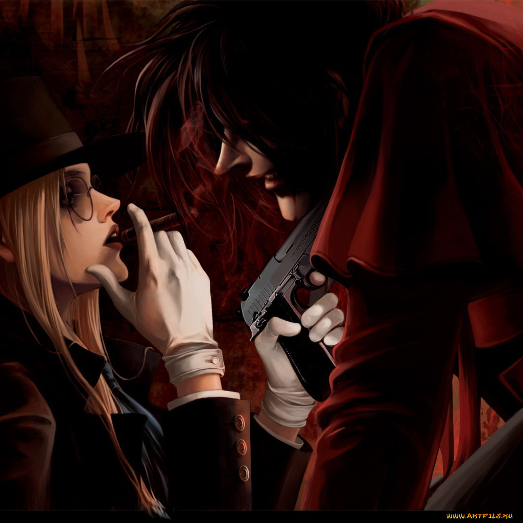 Обои Аниме Hellsing, обои для рабочего стола, фотографии аниме, hellsing,  вампир, alucard, integra Обои для рабочего стола, скачать обои картинки  заставки на рабочий стол.